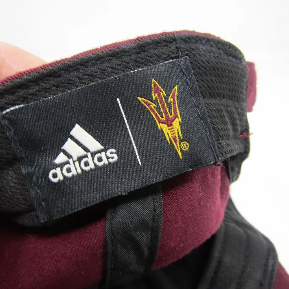 Arizona State Sun Devils NCAA Maroon Adidas Relaxed Fit Strapback Hat Spell Out